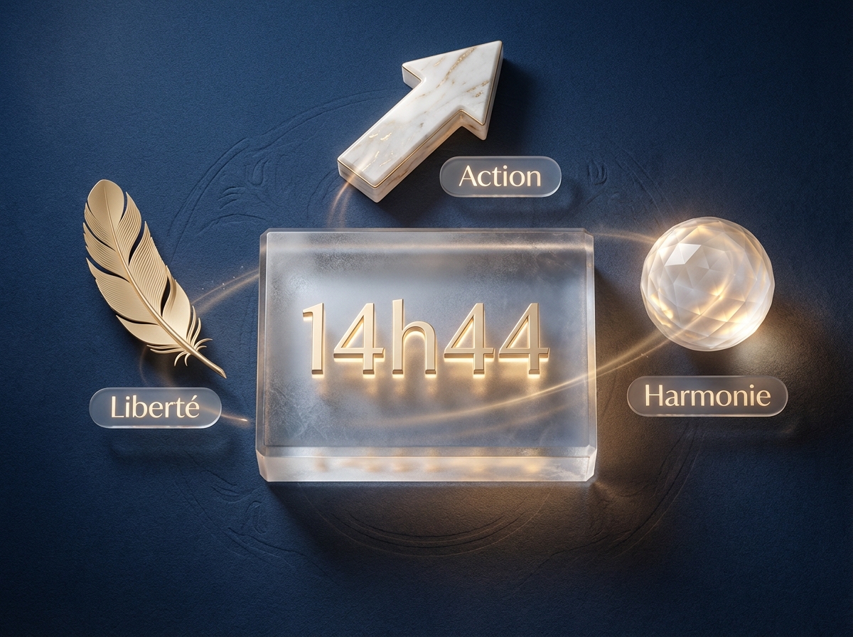 Infographie : 14h44 signification : le vrai message de cette heure miroir