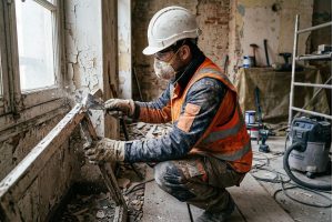 Un ouvrier du bâtiment exposé au plomb sur un chantier de rénovation
