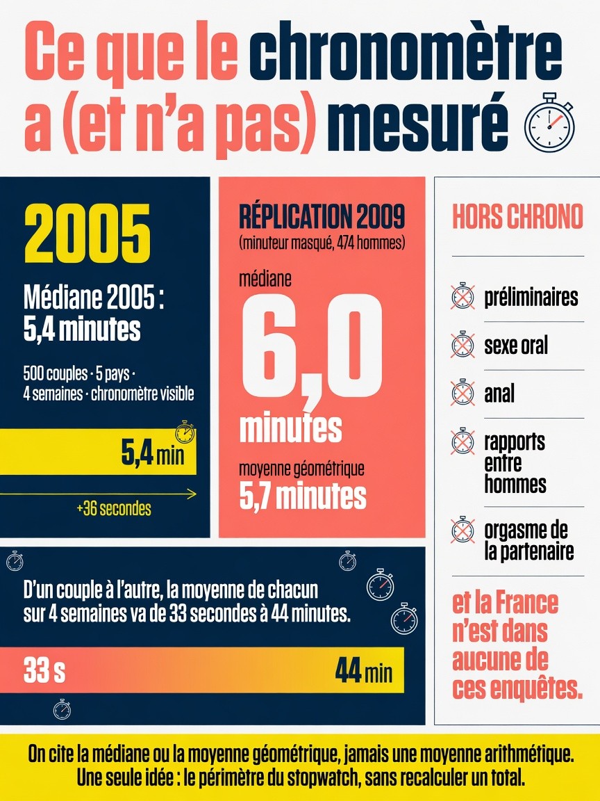 Ce que le chronomètre a (et n'a pas) mesuré