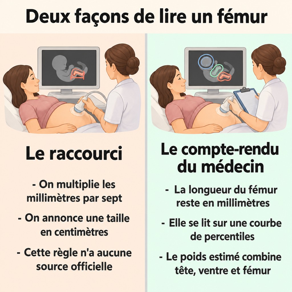 Deux façons de lire un fémur